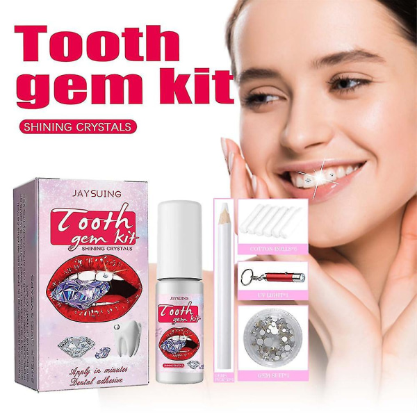 DIY Tooth Gem Kit Multifunktionell tandsmycke Gems Kit Professional Ornament