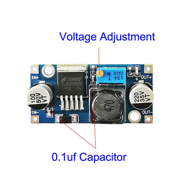 Lm2596s Dc-dc Buck Converter Fordonsstabilisatorer Step-down power Lm2596 Justerbara Dc1.25v-35v spänningsregulatorer