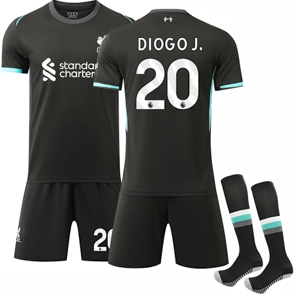 Diogo Jota Liverpool 20 Jalkapallopaita (sukilla) Aikuiset Lapset 25 Vieraspaita 1 XL XL