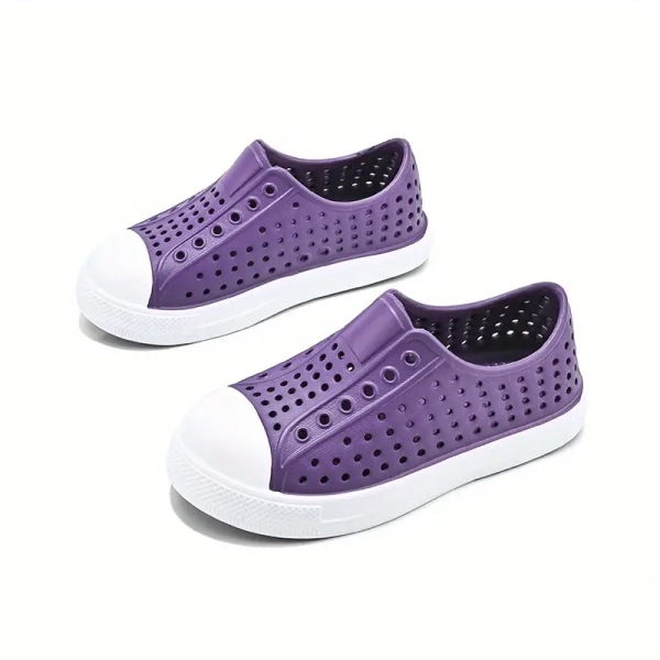 Guttes pustende tresko sneakers med assorterte farger for utendørs fotturer og strandturer Purple 29