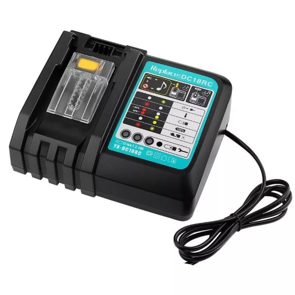 Makita oplader DC18RC uden skærm 14.4V-18V effekt 3A-Perfekt