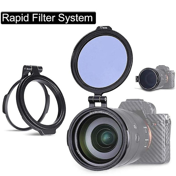 Nd-pikakytkinteline Objektiivi Suodatin DSLR-kameran valokuvausobjektiivipidike 62mm