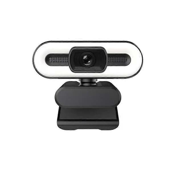 4K HD-webbkamera med LED-ringljus och USB-mikrofon