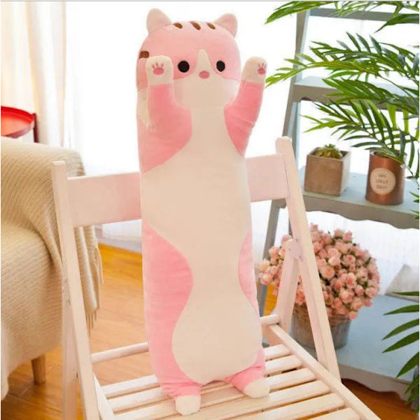 Plush kattkudde 90 cm