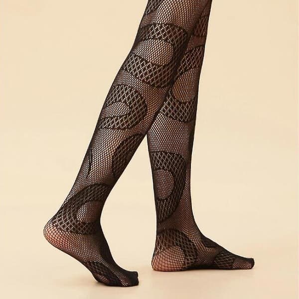 Sexy Fishnet Strømper til Kvinder med Ond Slange Jacquard Mønster Anime Strømper