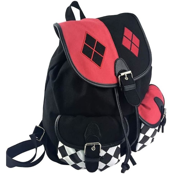 Colorblock Rygsæk Canvas Dark Bag Bundle Backpacka