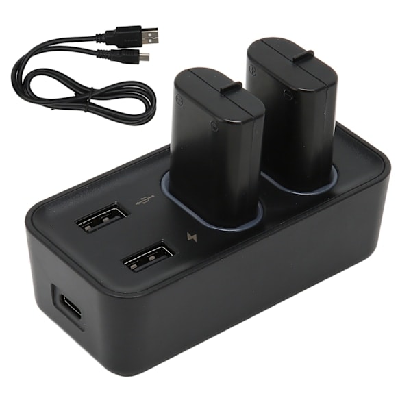 Handkontroll Batteripaket 2 Stycken 800mAh Uppladdningsbara Batterier med USB Laddningsstation för Xbox One X S Series