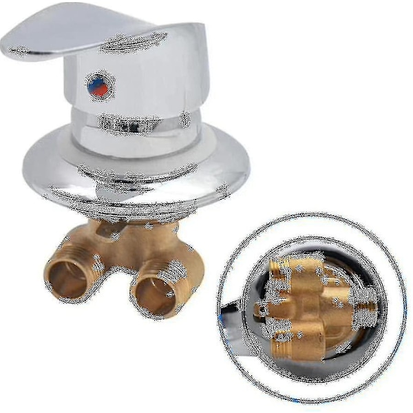 Shower Cabin Mixer Tap Brass Shower Faucet Outlet Diverter Chrome Shower Mixer Tap Zekai