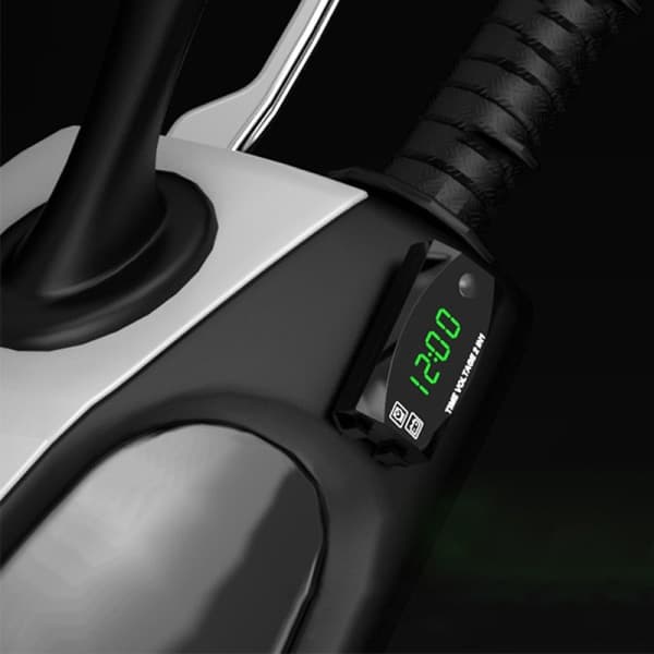 2 i 1 Universal Motorcykel Voltmeter Vattentät Display Blå Blue