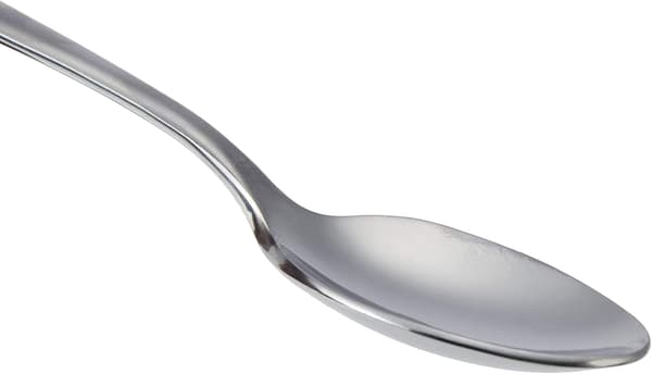 Rundkantede teskeer i rustfrit stål, 17 cm, 12-pak