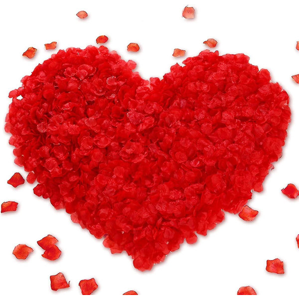 Roseblader 1000 stk for bryllup, valentinsdag, romantisk A
