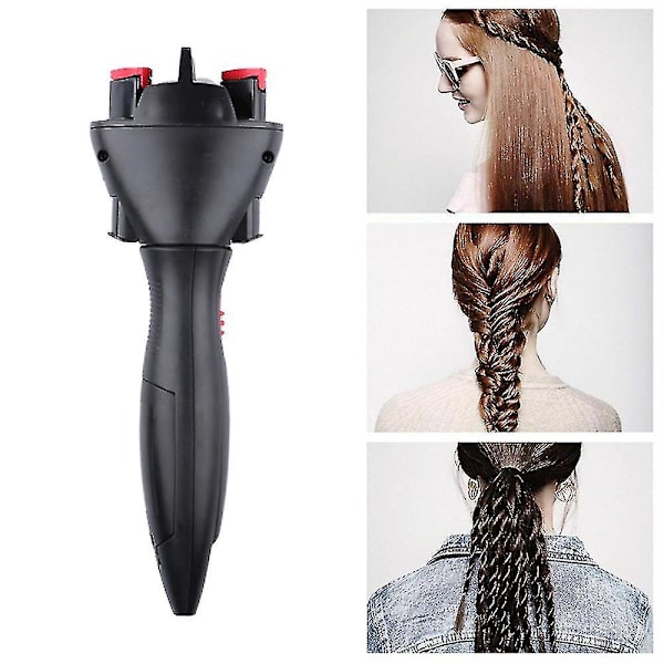 Elektrisk Hårfläta Quick Twist Automatisk Stickmaskin Styler Stylingverktyg