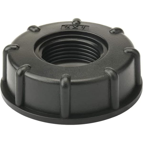 S60x6 dæksel, 1000L ibc adapter, 1 tomme ibc tank protokol