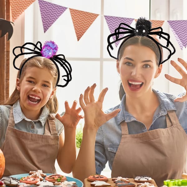 Sæt med 2 Halloween-hårbånd Halloween-kostumehårbånd