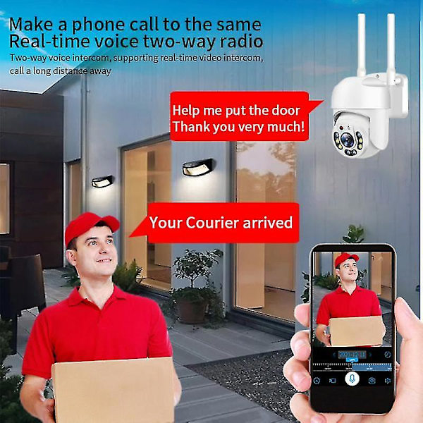 5G Wifi-kamera Ulkotiloihin Ptz Ip-kamera 1mp Langaton Nopeuskupu CCTV-turva