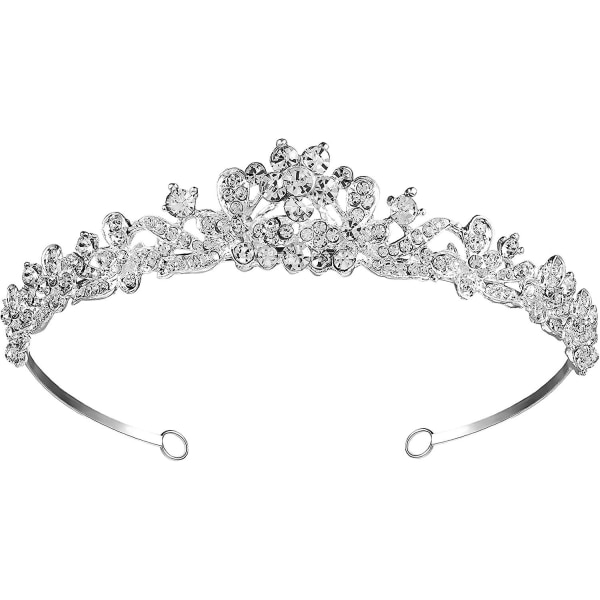 Flower Rhinestone Crown Queen Crown Tiara Rhinestone Tiara Headpieces Luxury