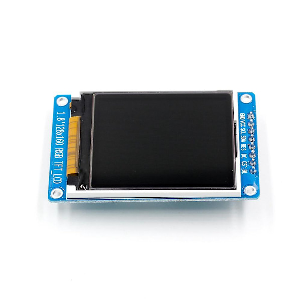 1,8 Tums LCD-Skärmmodul Fullfärg 128x160 RGB SPI TFT LCD-Skärmmodul ST7735S 3.3V Ersättning