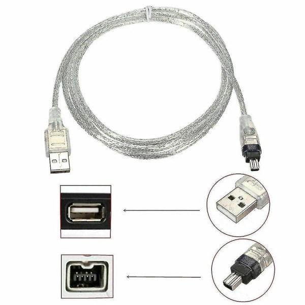 Mini DV MiniDV USB -datakaapeli FireWire IEEE 1394 HDV -videokamera PC:n muokkaukseen