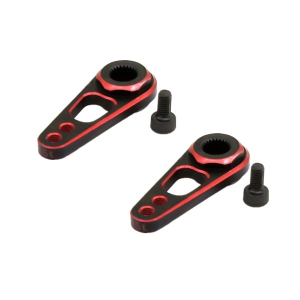 2 kpl Metalliset Kaksoisreiät 25t Servovarsi Servo Horn 1/10 RC-autolle Veneelle Futaba Savox Powerhd Axial Scx