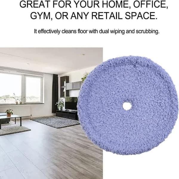 8 stk. vaskbare mikrofiber moppepuder til EVERYBOT Edge RS700 RS500 erstatningstilbehør til robotstøvsuger moppeklud
