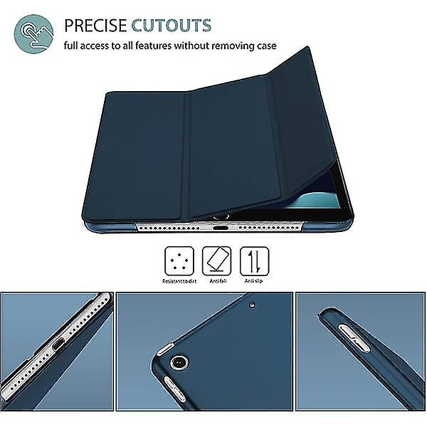 ProCase iPad 10.2 deksel iPad 9. generasjon, hardt bakdeksel Blå