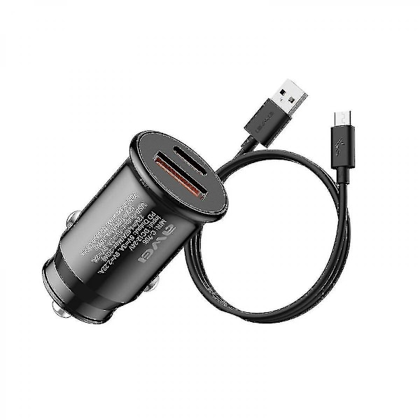 Snabbladdare för bil 20w Pd Typ-c + Qc 3.0 Typ-a Billaddare med Cl-110t Datakabel