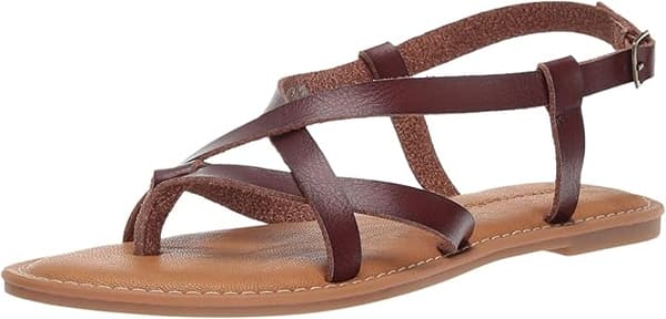 Naisten rennot remmisandaalit Brown 39