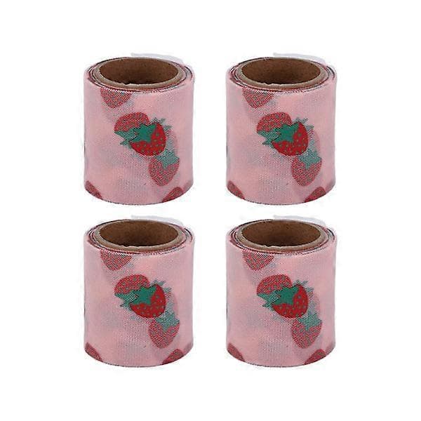 4 st Tyll Tyg DIY Hantverk Slitstyrka Symfoni Polyester Glitter Tyllrullar 6cm Koreansk Rosa