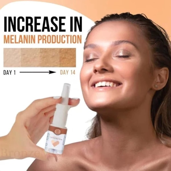 Næsespray til solbruning, Spray til solbruning uden sol, Dyb solbrunende tør spray 3 stk
