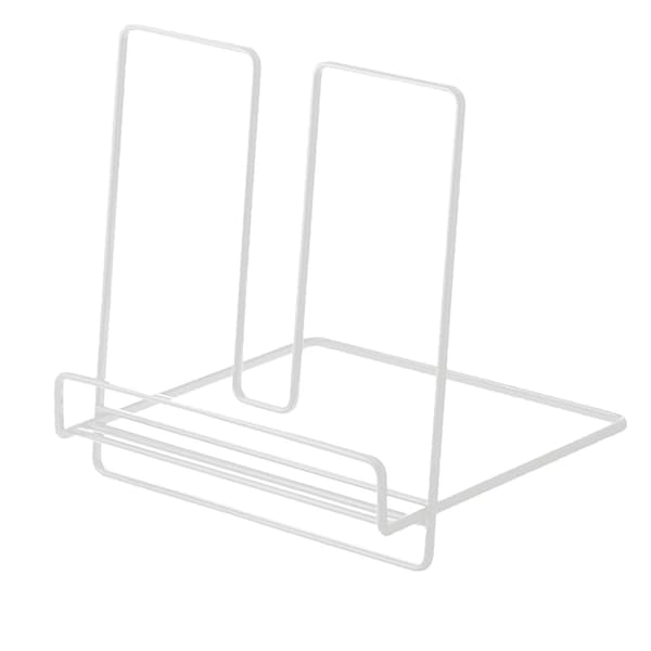 Foldbart Jern Display Stativ Multifunktionelt Anti-Rust Simpelt Foldbart Bogstativ til Børn Hvid