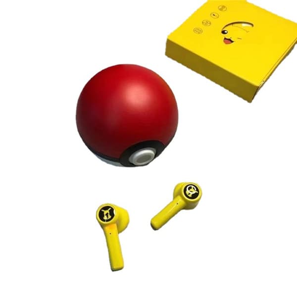 Pokémon Pikachu True Wireless Bluetooth-øretelefoner med Poké Balls - Perfekt gave til gutter og jenter - Tegneserie-ørepropper