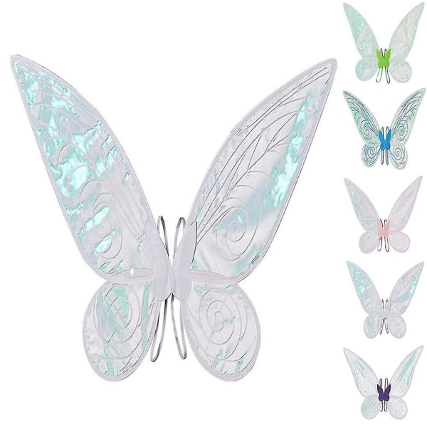 Värikäs Butterfly Wings Angel Elf Wings -lastenfestivaali Juhlarooliesitys rekvisiitta Blue