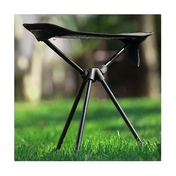 Udendørs sammenklappelig månestol Dual- Tripod Fodskammel Aluminiumlegering Fodskammel Lazy Fodskammel Convenien