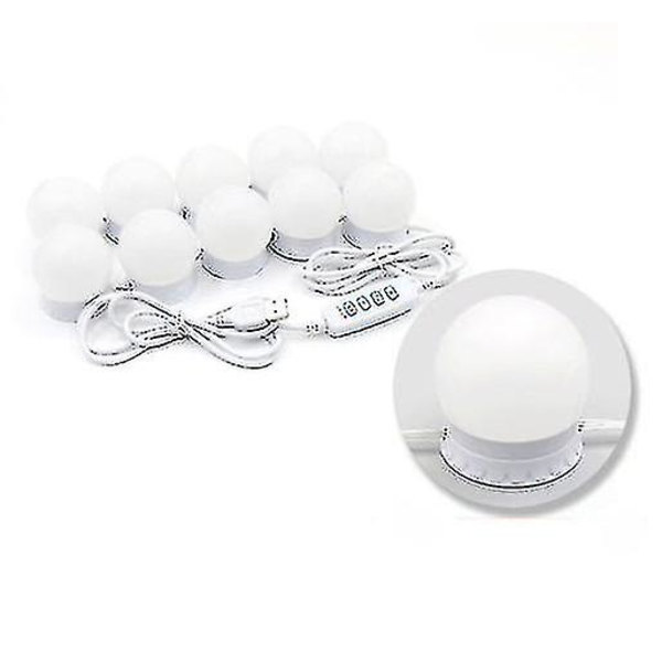 Kun Lampsled Makeup Spejl Lyspærer Vanity Lys Til Spejl Usb 12v Hollywood Badeværelse Dressingbord Belysning