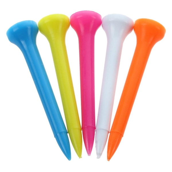 200 st Golf-tees i Plast, Blandade Färger, 54 mm & 49 mm