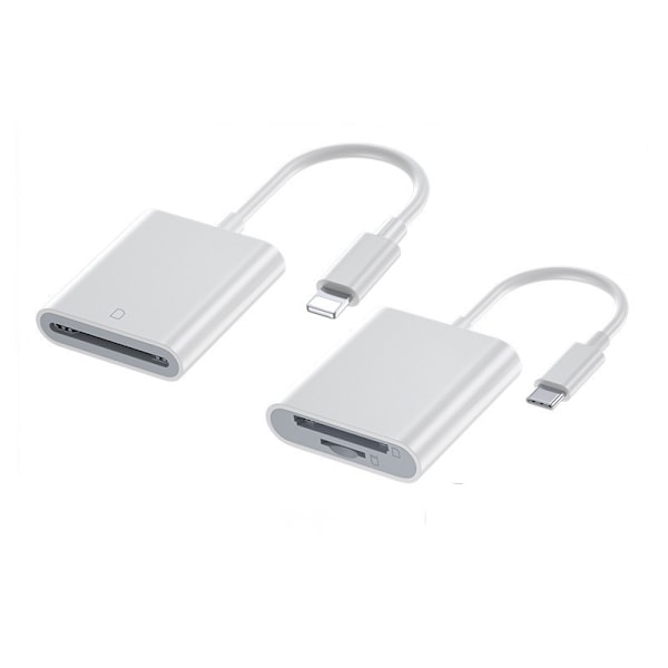 Type-c to-i-en SD-kortadapter egnet til Apple mobiltelefon TF-kortlæser hukommelseskort kamera adapterkabel
