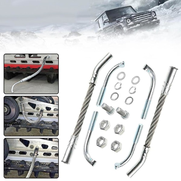 Snowmobile Snowx - Flex Ice Scratchers Kit 1201-Df for reverserte og ikke-reverserte snøscootere
