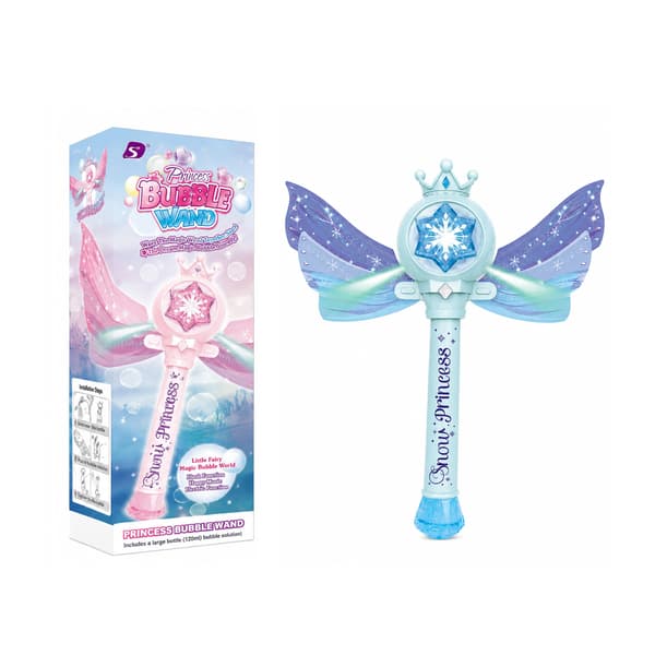 Hexagonal Princess Magic Bubble Wand - Rolig och söt utomhusbubblale för barn och föräldrar