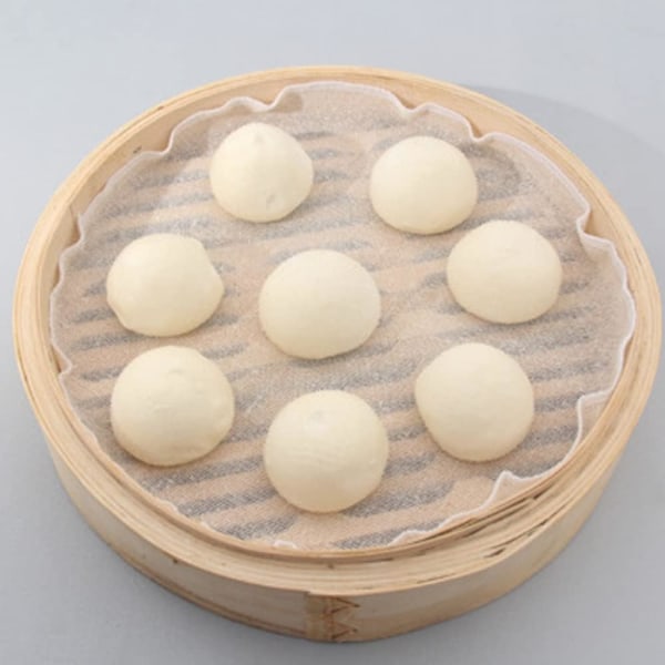 15 st Ångkokningsmatta Bomull Ångkokningsmatta Mesh Ångkokningsmatta för Ångkokningskorg Ångkokare Dim Sum Lämplig för Hemmabruk