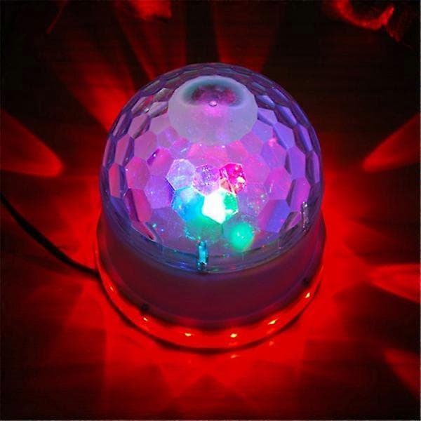 Diskokule 6 farger LED 15W Scenebelysning Nattlys