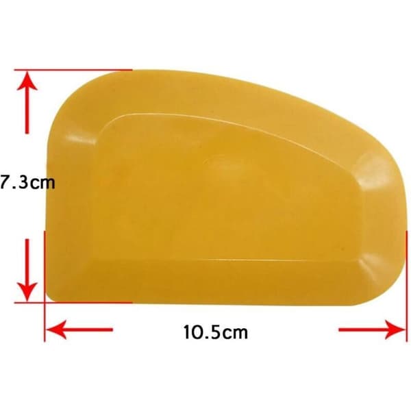 (6 deler) Gummispatelsett. Sparkelspade. Gummispatelsett. Plastmaleskrapesett. Sparkelskraper