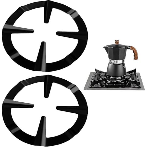 2 st Universal Mocha-Stativ, Gasköksplatta Gjutjärnsunderlägg för Qucyy Gas Present