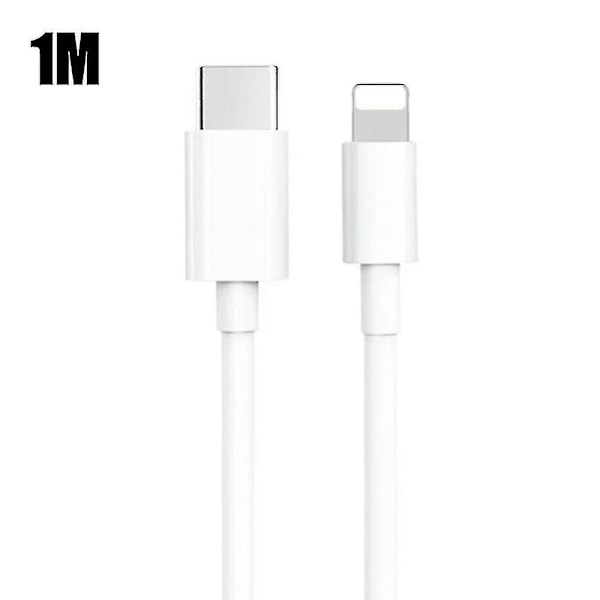 Til iPhone 20W Oplader Apple 11/12/13 USB-C til Lightning Strømadapter 1m Datakabel EU Stik HK