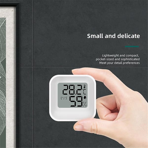 Mini Termometer Hygrometer Måler LCD Digital Temperatur Hygrometer Sensor Måler Innendørs Rom
