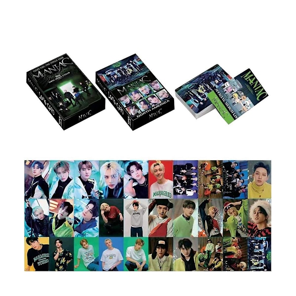5 Pack/150 Stk Stray Kids Fotocards Kpop Lomo Card Hälsningskort
