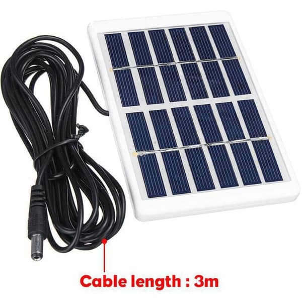 1,2W 6V Mini Bærbar Solcellepanel Solcellelader egnet for solcellegatelys og andre systemer