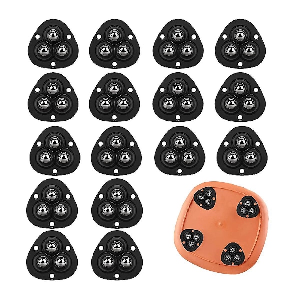 Selvklæbende Mini Caster Hjul Lim Universal Hjul 360 Rotation Sticky Drejelig Trinse Til Spande