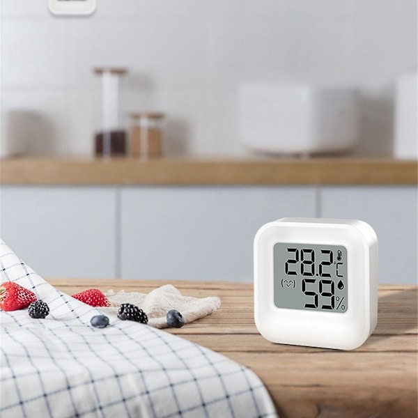 Mini Termometer Hygrometer Måler LCD Digital Temperatur Hygrometer Sensor Måler Indendørs Værelse