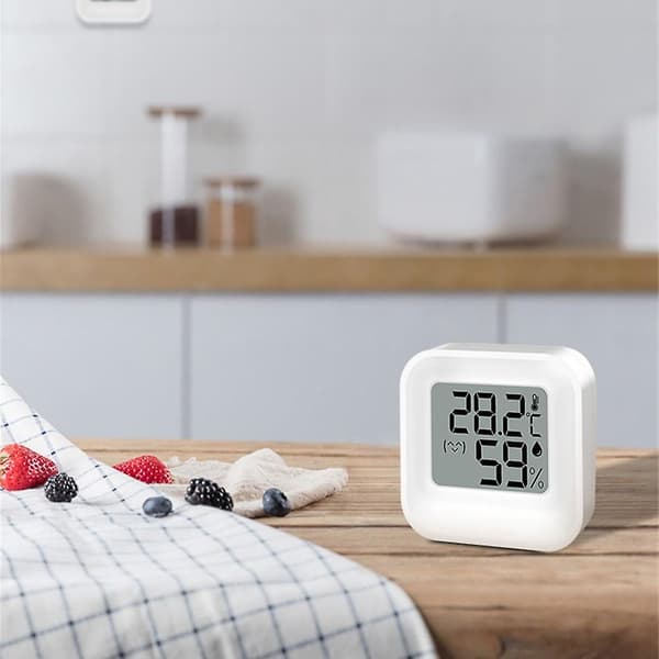 Mini Termometer Hygrometer Måler LCD Digital Temperatur Hygrometer Sensor Måler Innendørs Rom
