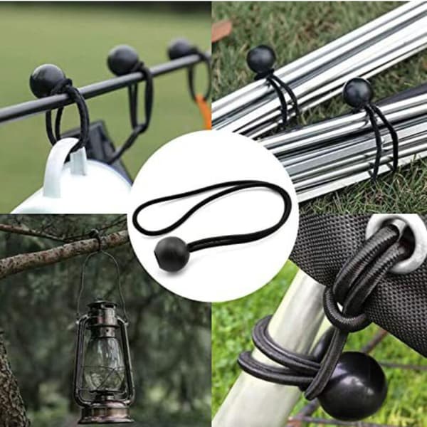 15 - Elastisk strikk for presenninger - Pakke med 20